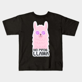 No probllama llama Kids T-Shirt